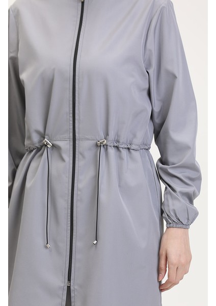 Fermuarlı Tesettür Mayo 9002-01 Gri fırsatları