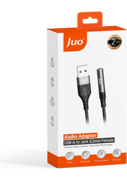 Usb-A To 3.5mm Jack Kulaklık Mikrofon Aux Dönüştürücü Harici Ses Kartı