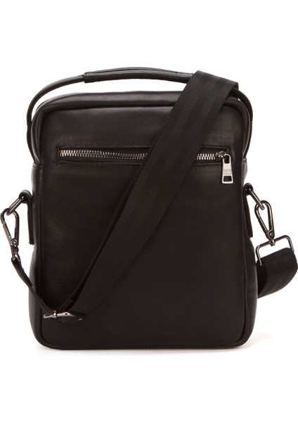 Erkek Siyah Hakki Deri Çapraz Askılı El ve Omuz Çantası newpolo294 indirimleri