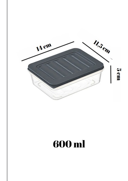 4'lü Buzdolabı Organizeri Mikrodalga ve Dipfrize Uygun Saklama Kabı Antrasit fiyatları