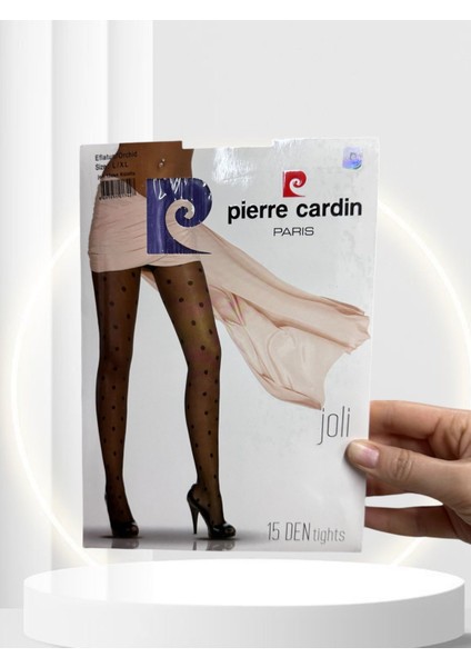 Pierre Cardin Paris Loi 15 Den Puantiyeli Ince Şık Külotlu Çorap -Eflatun/pembe