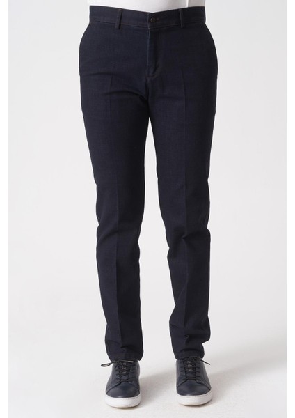 São Paulo P1033 Slim Fit Leo Likralı Pamuklu Tencel Pantolon Laci