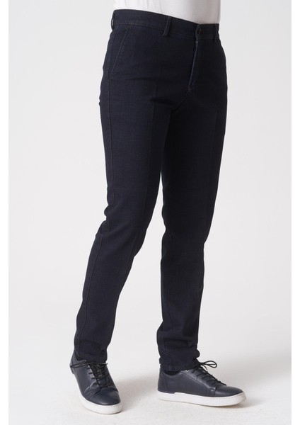 São Paulo P1033 Slim Fit Leo Likralı Pamuklu Tencel Pantolon Laci