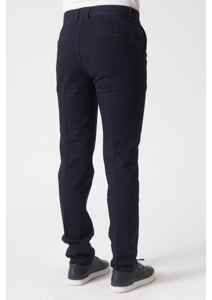 São Paulo P1033 Slim Fit Leo Likralı Pamuklu Tencel Pantolon Laci