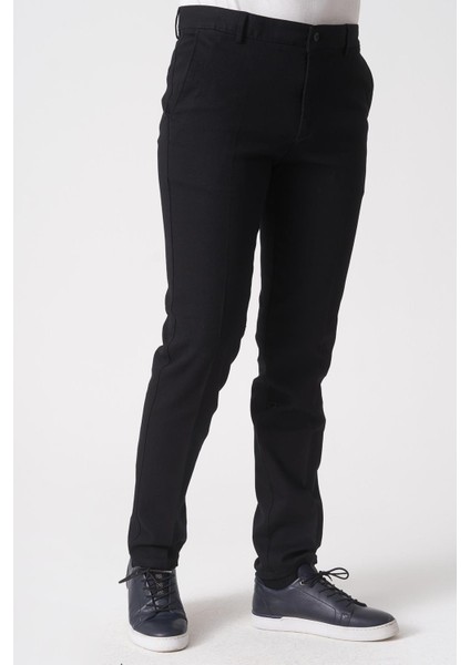 Salvador P1039 Zümrüt Likralı Pamuklu Slim Fit Chino Pantolon Siyah fiyatları