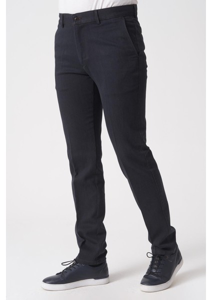 Whitw Stone Brasília P1032 Cosmos Pamuklu Slim Fit Pantolon Siyah modelleri