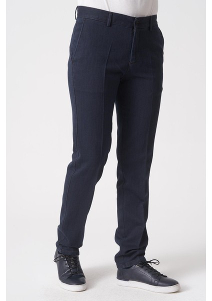 Whitw Stone Brasília P1032 Cosmos Pamuklu Slim Fit Pantolon Mavi modelleri