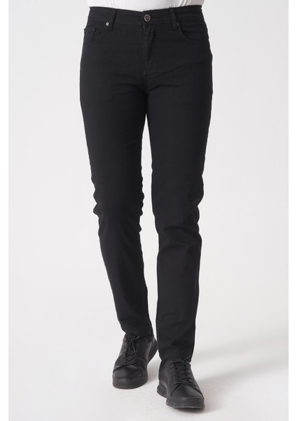Fortaleza J2503 Slim Fit Mrv Pamuklu Jean Pantolon 5 Cep Siyah