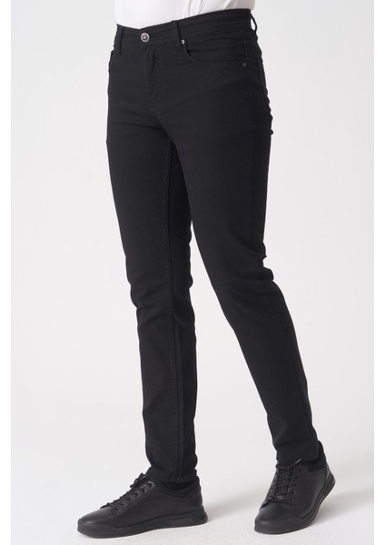 Fortaleza J2503 Slim Fit Mrv Pamuklu Jean Pantolon 5 Cep Siyah