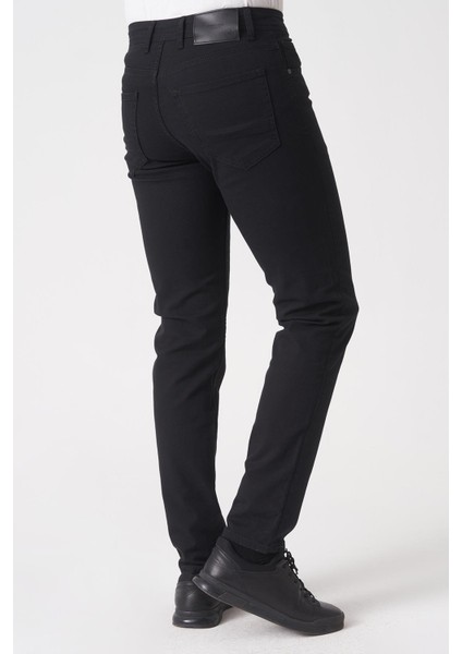 Fortaleza J2503 Slim Fit Mrv Pamuklu Jean Pantolon 5 Cep Siyah