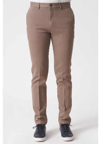Salvador P1039 Zümrüt Likralı Pamuklu Slim Fit Chino Pantolon Camel fiyatları