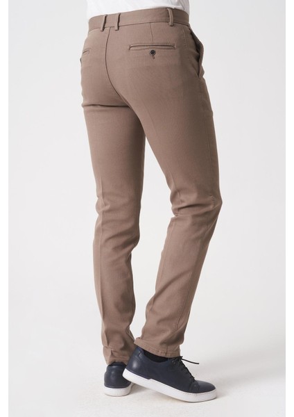 Salvador P1039 Zümrüt Likralı Pamuklu Slim Fit Chino Pantolon Camel fırsatları