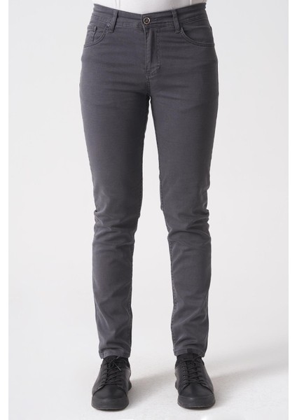Fortaleza J2503 Slim Fit Mrv Pamuklu Jean Pantolon 5 Cep Antrasit
