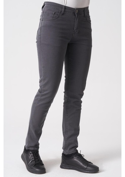 Fortaleza J2503 Slim Fit Mrv Pamuklu Jean Pantolon 5 Cep Antrasit modelleri