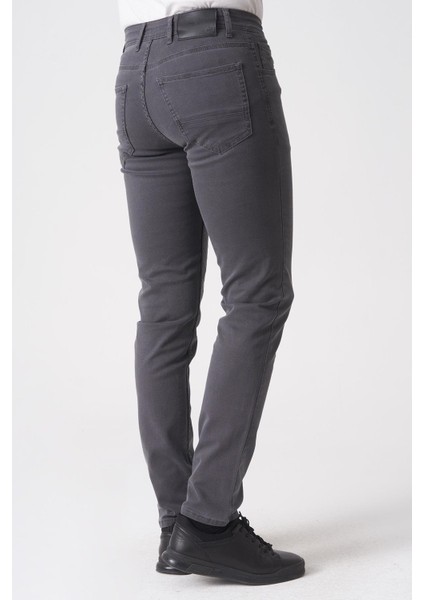 Fortaleza J2503 Slim Fit Mrv Pamuklu Jean Pantolon 5 Cep Antrasit fırsatları