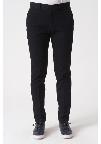 Rio De Janeiro P1034 Mars 4320 Pamuklu Slim Fit Chino Pantolo Siyah
