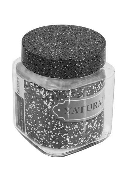 1 Lt Granit Kapak Kare Kavanoz