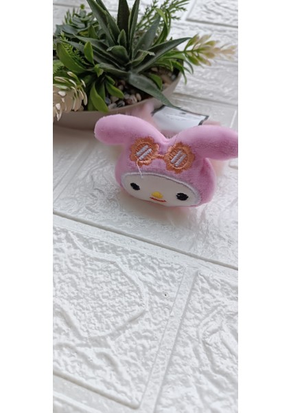 Sanrio Serisi My Melody Pembe Çocuk Peluş Lastik Simit Saç Toka