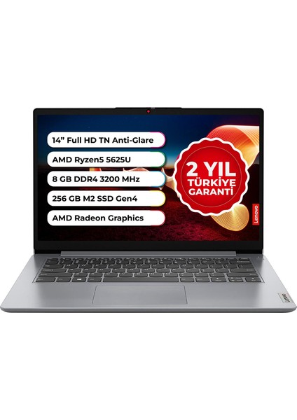 Ideapad 1 Amd Ryzen™ 5 5625U 8 GB 256 GB SSD Freedos 14 Inç 82R30096TX