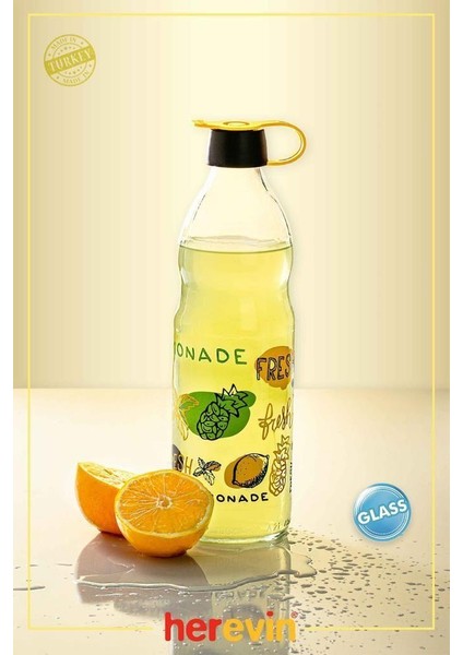 1 Lt Lemonade Desenli Boğumlu Su Şişesi