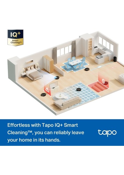 Tapo RV30 Max Plus 5300Pa Yüksek Vakum Güçlü Robot Süpürge ve Paspas + Akıllı Otomatik Boşaltma Ünitesi