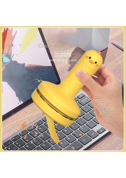 Mini Masaüstü Elektrikli Süpürge USB Şarj Edilebilir Temizleme Fırçası Klavyeler Masalar Için Kolay Tutuşlu Taşınabilir (Yurt Dışından)