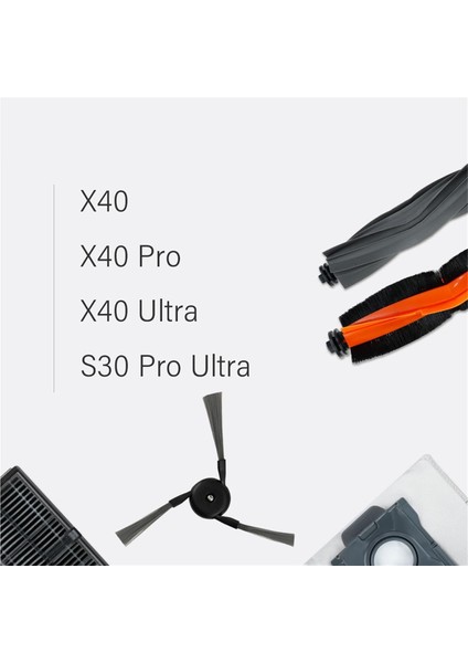 X40 Pro S30 Ultra Robot Için 8 Adet Vakum Yedek Parçası (Yurt Dışından) modelleri