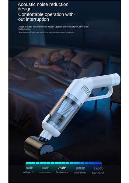 Elektrikli Süpürge USB Şarjlı Araba Ev Küçük Yüksek Güçlü Güçlü Temizlik Siyah (Yurt Dışından) modelleri