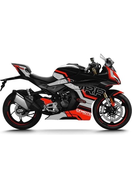 Cfmoto 450SR Kaplama "450RR" Motosiklet Sticker Etiket Modeli