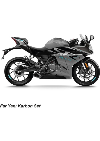 Cfmoto 250SR Far Yanı Karbon Stıcker Set