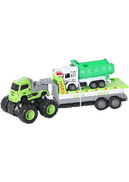 KLX600-365 Sürtmeli Die Cast 4x4 Temizlik Aracı Taşıyan Tır -Vardem modelleri