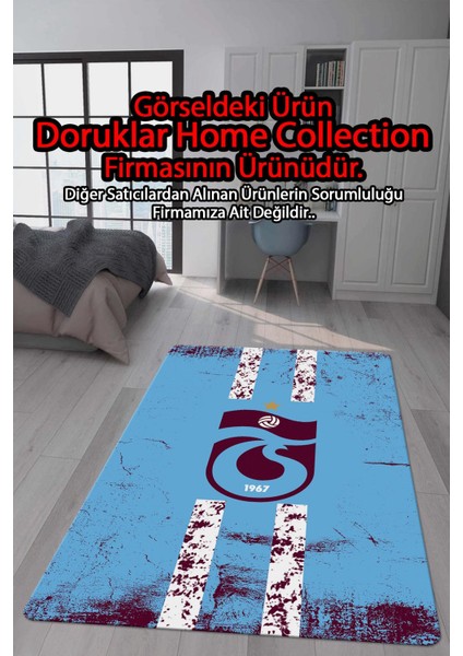 Kaymaz Taban Makinada Yıkanabilir Dijital Baskı Modern Desenli Genç Odası ve Çocuk Odası Halısı Dot Taban Halı