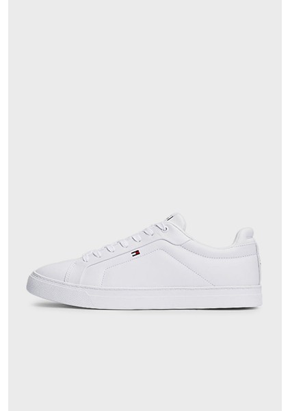Logolu Deri Sneaker Ayakkabı Erkek Ayakkabı FM0FM05317 Ybs