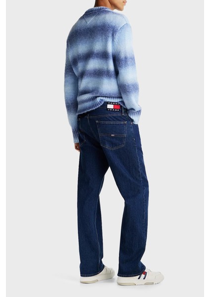 Streç Pamuklu Regular Fit Normal Bel Düz Paça Jeans Erkek Kot Pantolon DM0DM21183 1bj modelleri