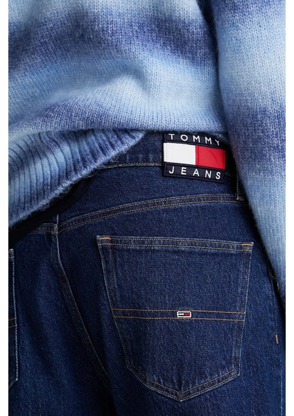 Streç Pamuklu Regular Fit Normal Bel Düz Paça Jeans Erkek Kot Pantolon DM0DM21183 1bj fırsatları