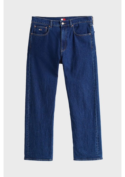 Streç Pamuklu Regular Fit Normal Bel Düz Paça Jeans Erkek Kot Pantolon DM0DM21183 1bj indirimleri