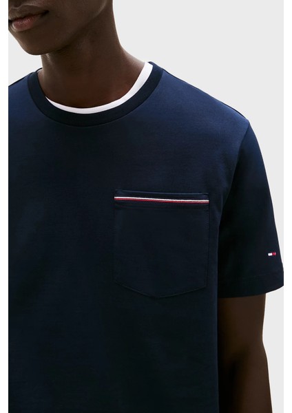 Pamuk Regular Fit Bisiklet Yaka T Shirt Erkek T Shirt MW0MW37452 Dw5 fırsatları