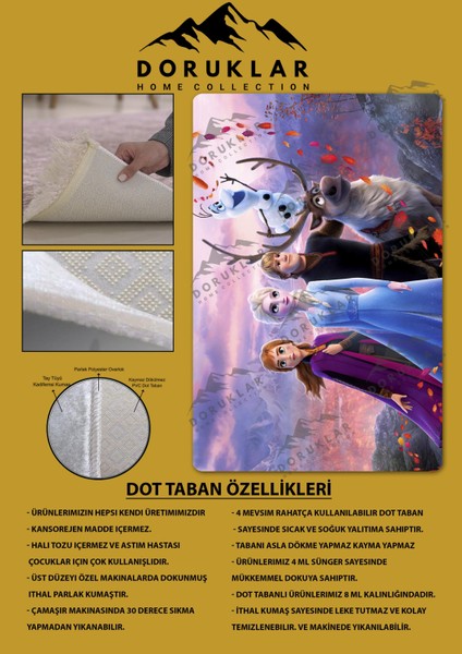 Kaymaz Taban Makinada Yıkanabilir Dijital Baskı Modern Desenli Genç Odası ve Çocuk Odası Halısı Dot Taban Halı fiyatları