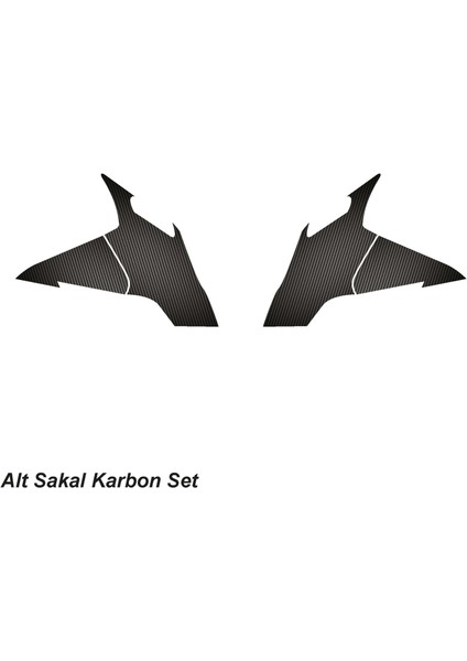 Cfmoto 250SR Alt Sakal Karbon Stıcker Set fiyatları