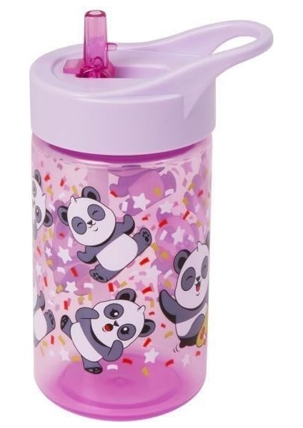 430 cc Panda Desenli Bpa Free Pembe Matara