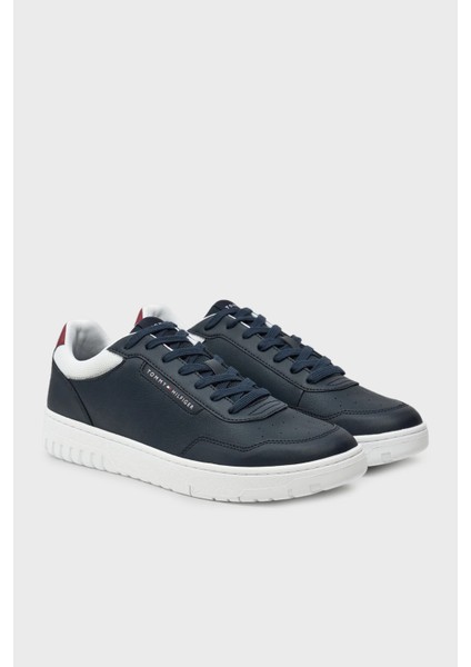 Logolu Deri Karışımlı Sneaker Ayakkabı Erkek Ayakkabı FM0FM05369 Dw5 fiyatları