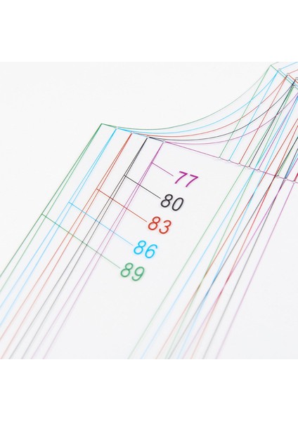 2pcs: 1 Cetvel Şeffaf Çizim Templet Dikiş Cetveli Aracı (Yurt Dışından) modelleri