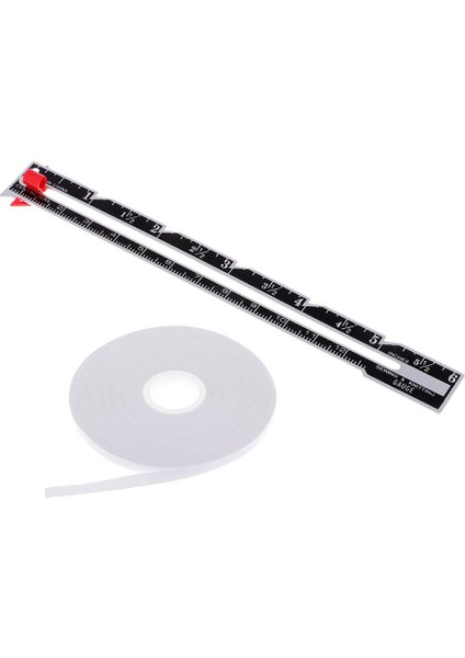 2pcs Dikiş Örgü Ölçme Boyutu Tedbir Sürgülü Çift Taraflı Bant ve Gauge (Yurt Dışından)