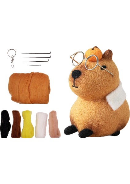 Capybara Doll Dıy Yün Elt Malzeme Gençler Çocuklar Için Başlayanlar F (Yurt Dışından) modelleri