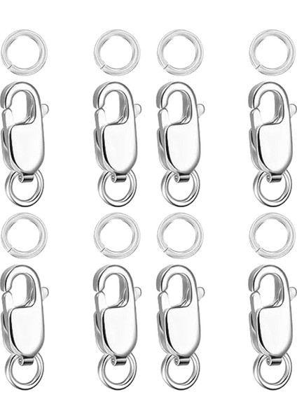 8x Istakoz Pençe Kapatma Klipsler Bilezik Metal Takı Yapımı Malzemeleri (Yurt Dışından)