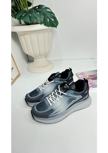 Günlük Erkek Sneaker Fileli Bağcıklı Kalın Tabanlı Rahat Spor Ayakkabı 4267