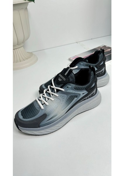 Günlük Erkek Sneaker Fileli Bağcıklı Kalın Tabanlı Rahat Spor Ayakkabı 4267