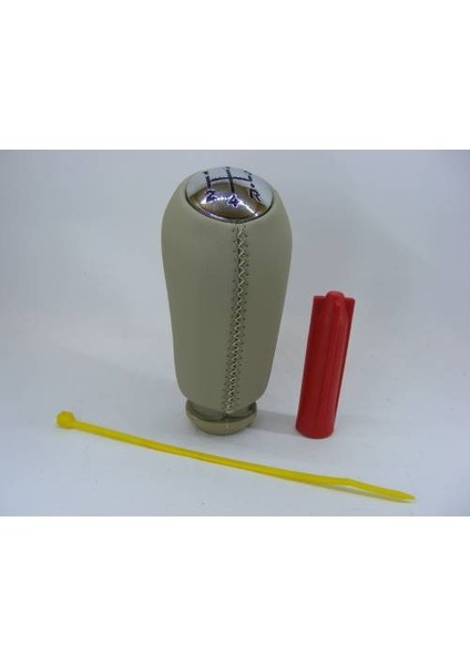 Megane 2 Deri Vites Topuzu Bej Renk