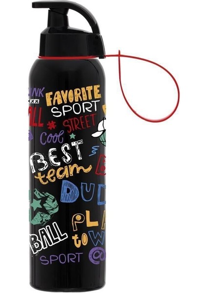 0,75 Lt Opak Siyah Desenli Matara-Favorite Sport