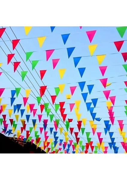 25 Metre Renkli Vinil Süsleme Bayrak 20 x 30 cm